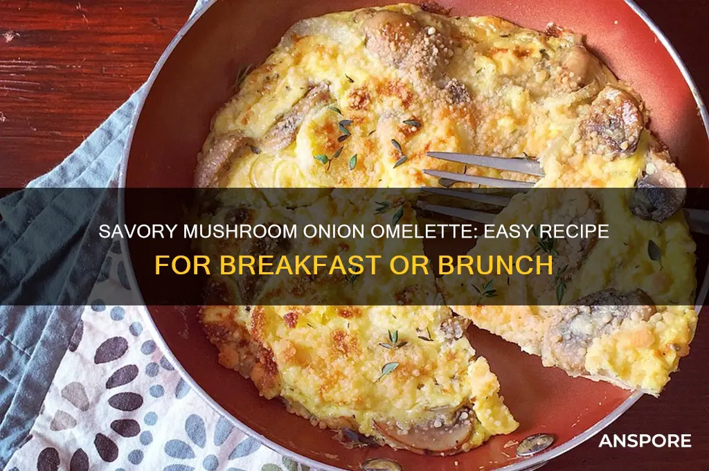 how to make mushroom onion omelette