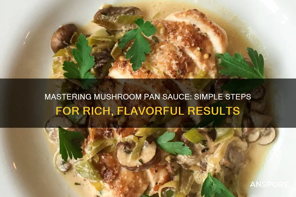 how to make mushroom pan sauce