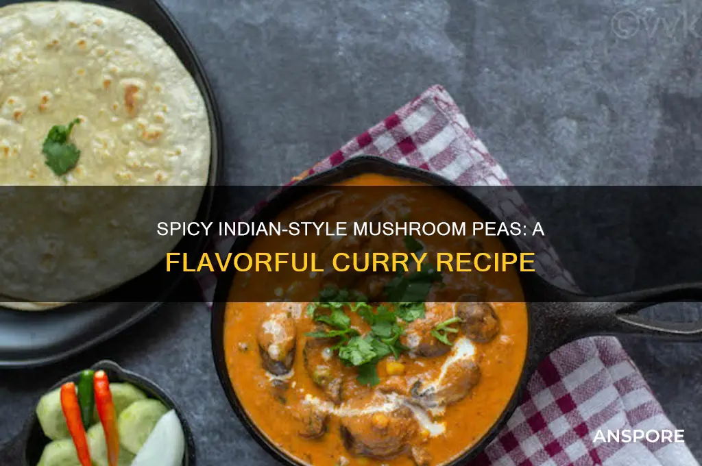 how to make mushroom peas indian style