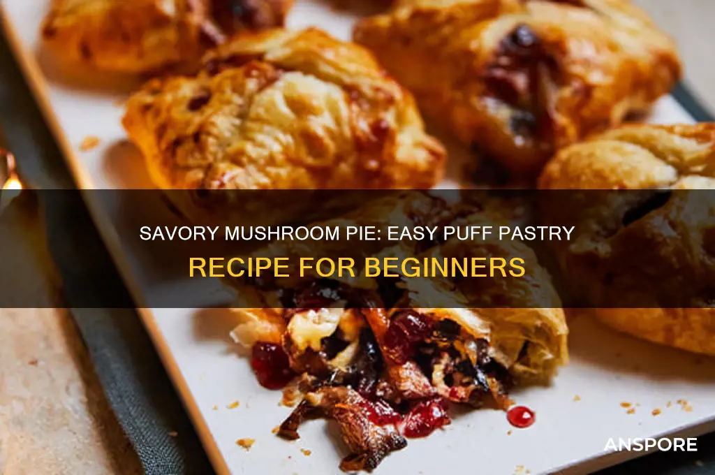 how to make mushroom pie with puff pastry