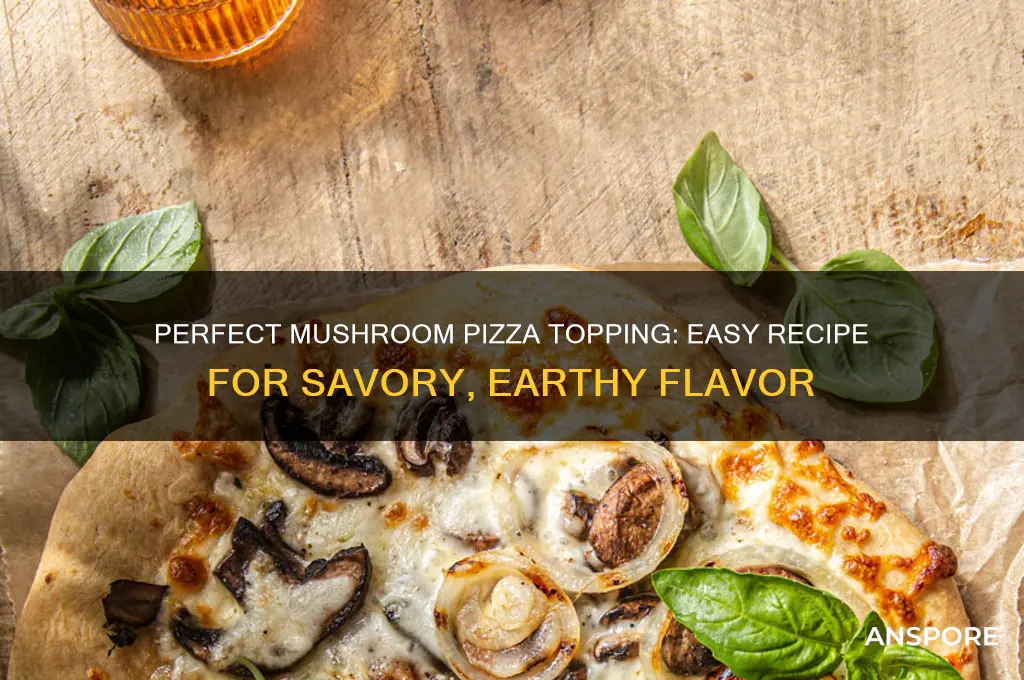 how to make mushroom pizza topping
