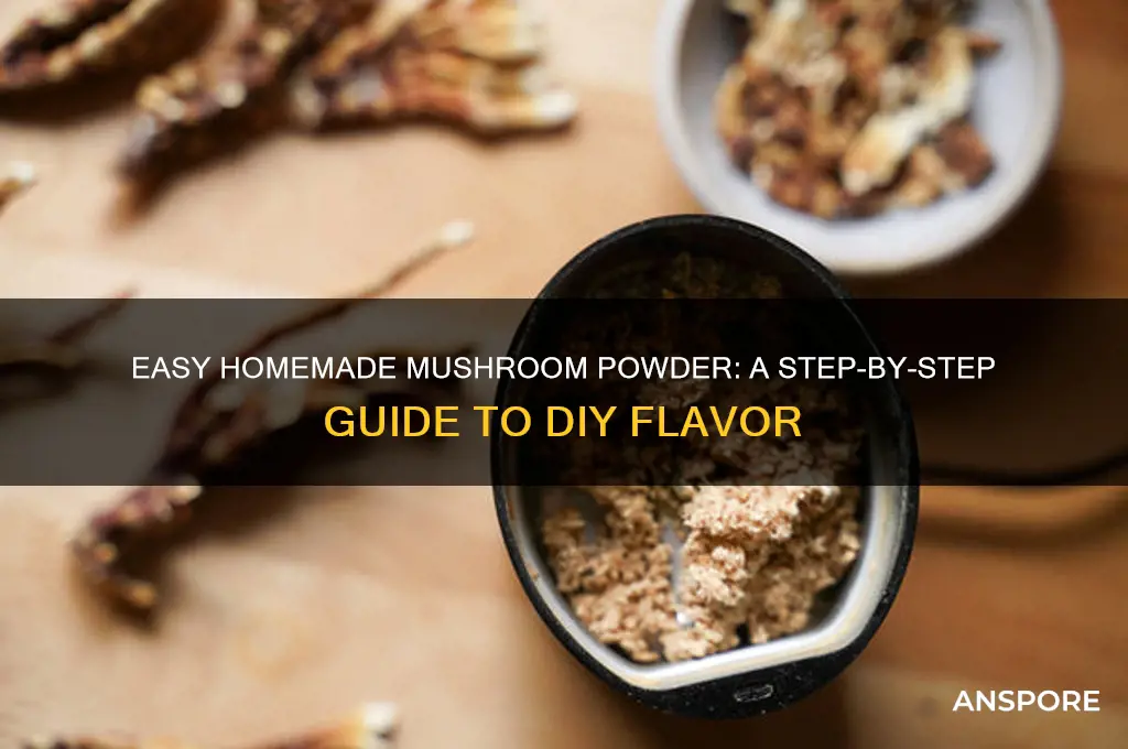how to make mushroom powder at home