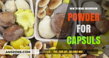 DIY Mushroom Powder: Easy Steps for Making Capsule-Ready Supplements