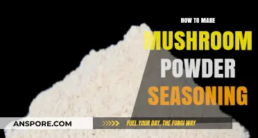 Crafting Flavorful Mushroom Powder Seasoning: A Simple DIY Guide