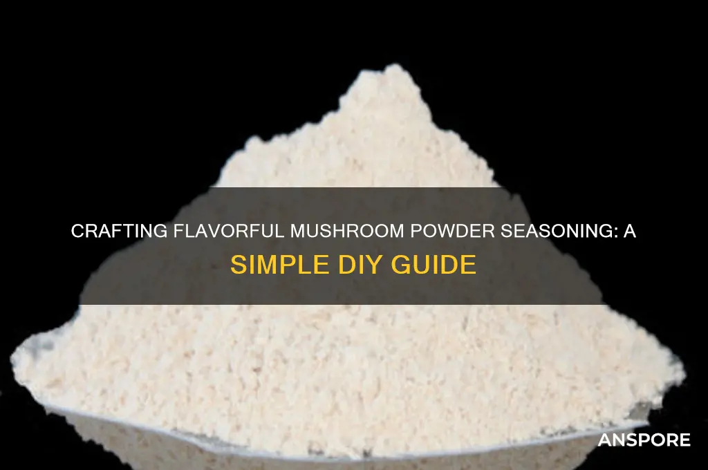 how to make mushroom powder seasoning
