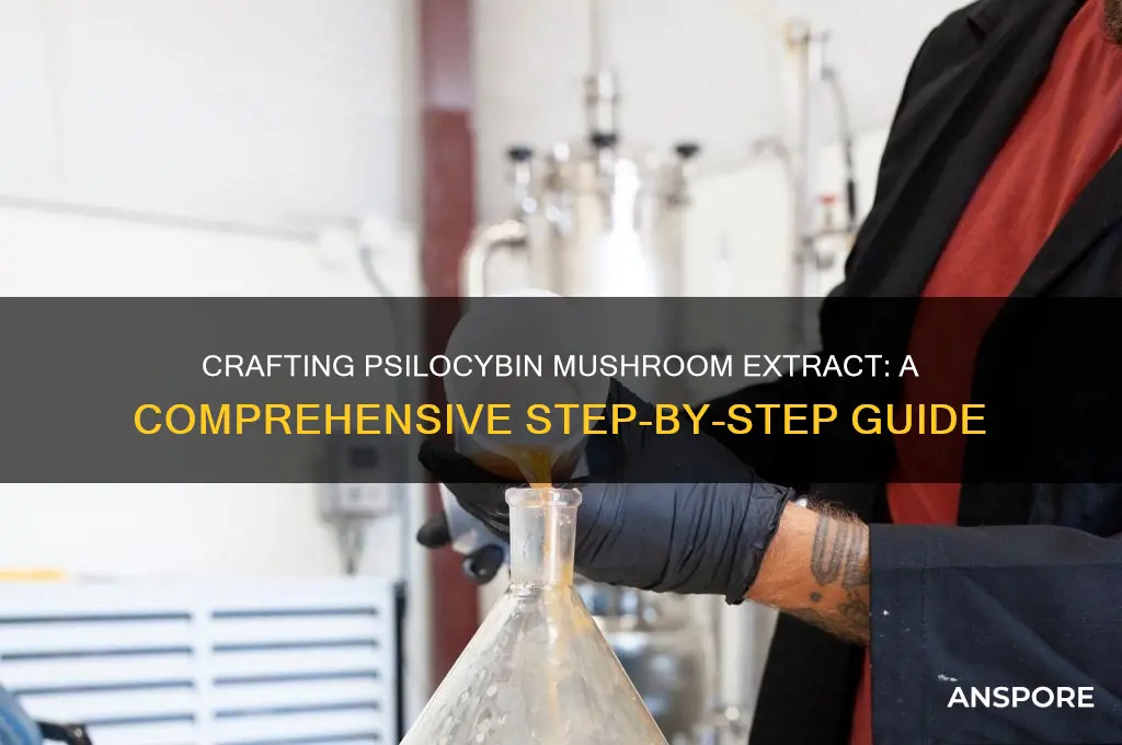 how to make mushroom psilocibin extract