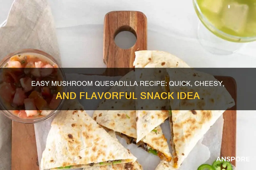 how to make mushroom quesadilla