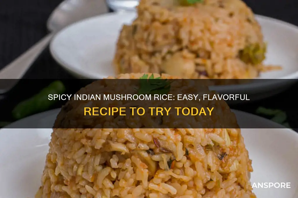 how to make mushroom rice indian