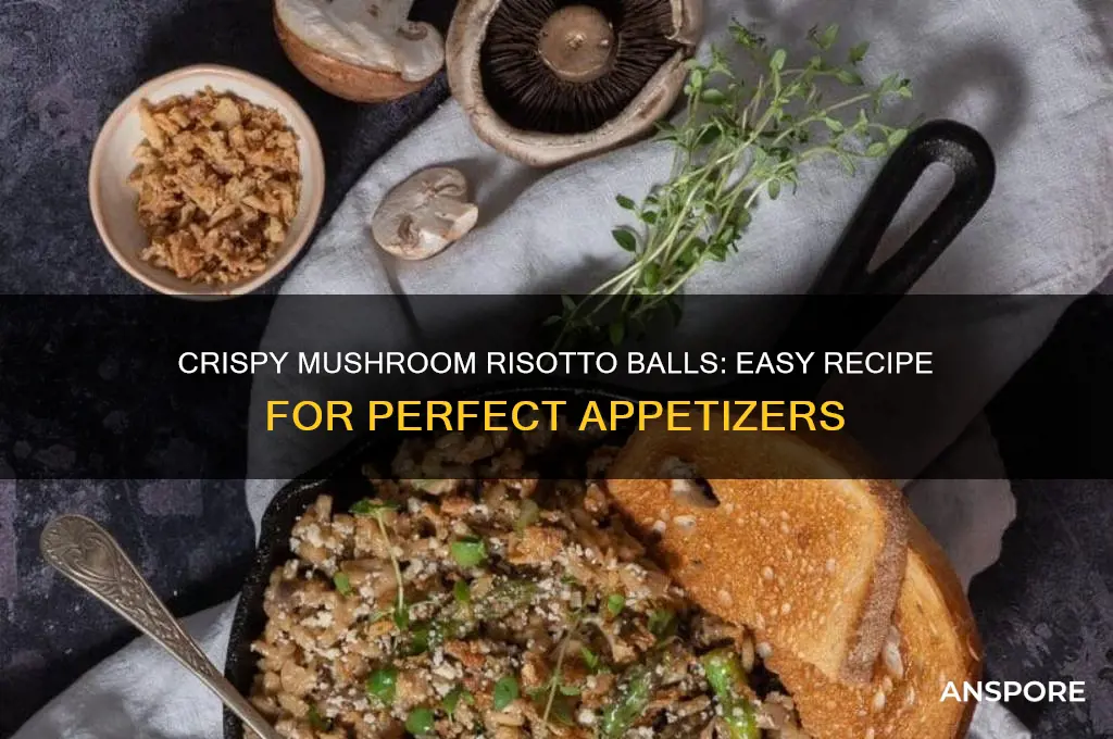 how to make mushroom risotto balls