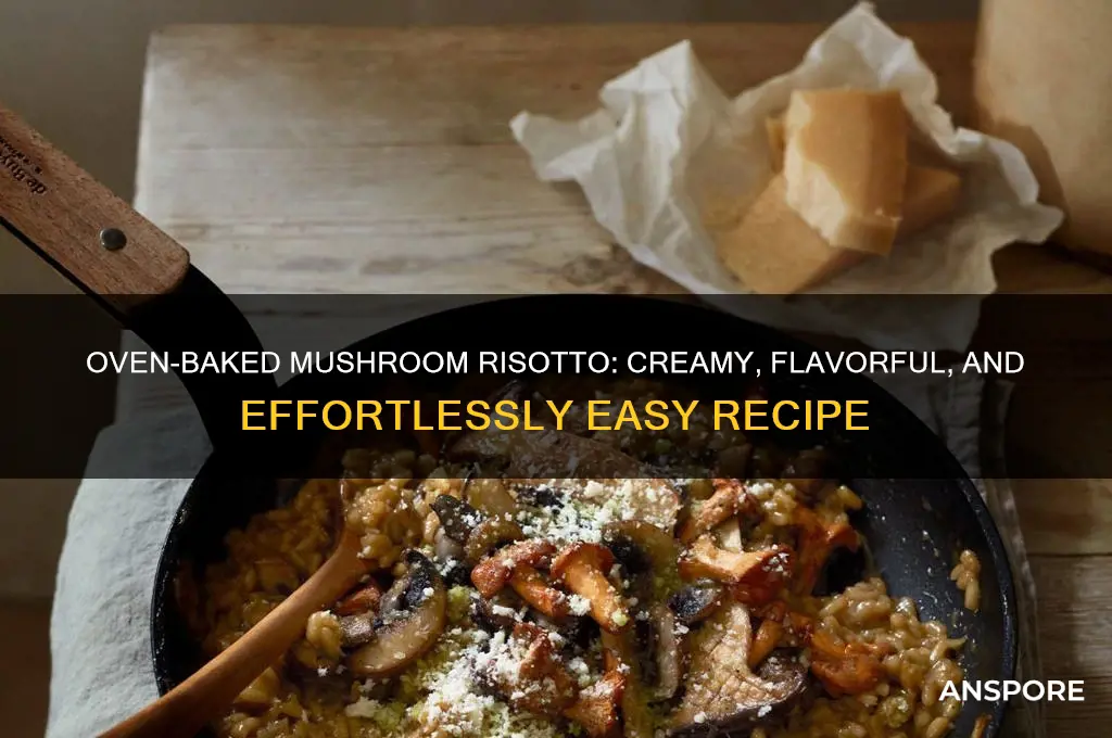 how to make mushroom risotto in the oven