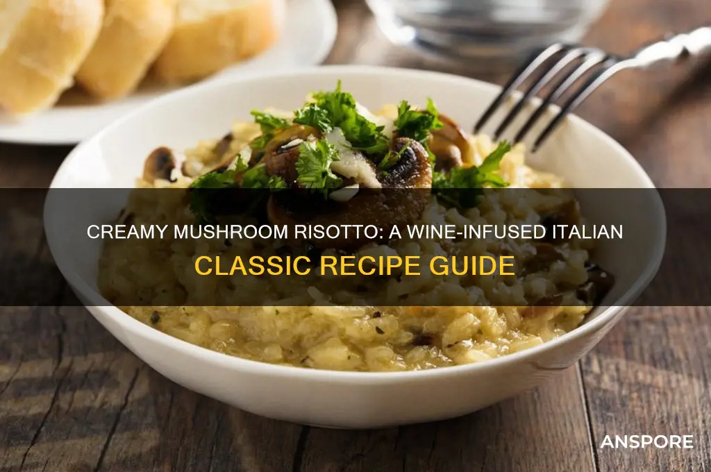 how to make mushroom risotto with wine