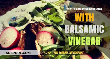 Easy Mushroom Salad Recipe with Balsamic Vinegar Dressing