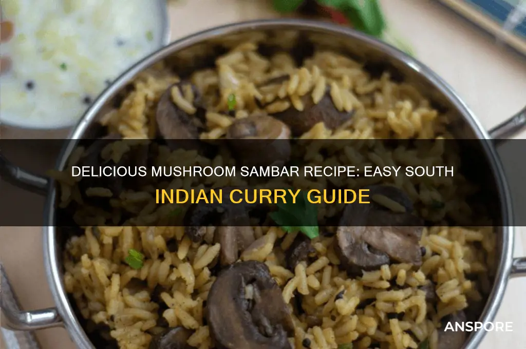 how to make mushroom sambar