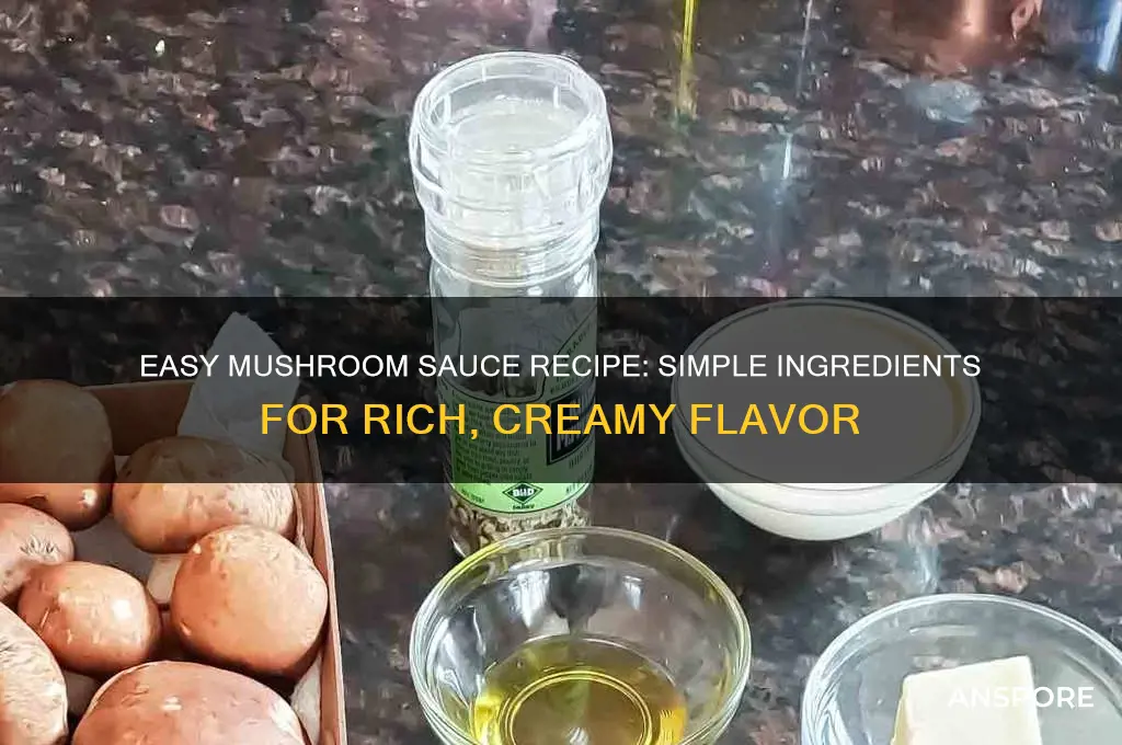 how to make mushroom sauce ingredients