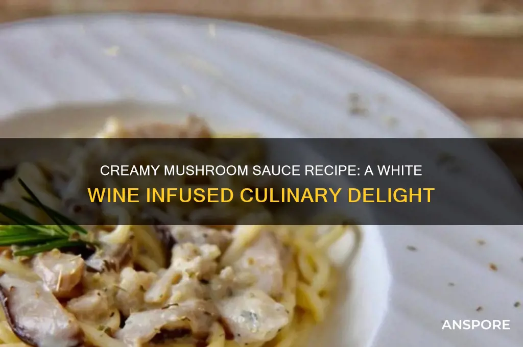 how to make mushroom sauce with white wine