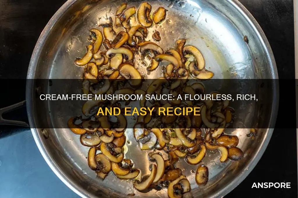 how to make mushroom sauce without cream or flour