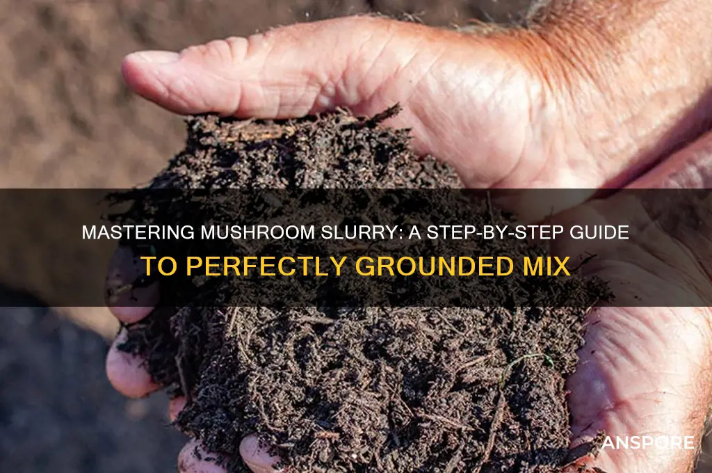how to make mushroom slurry grounded