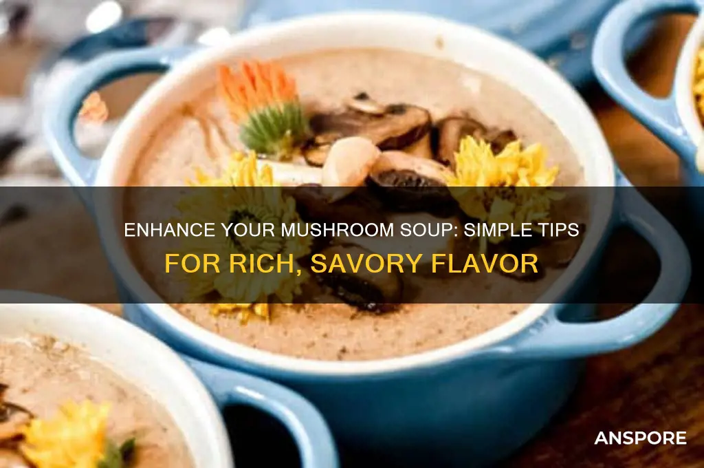 how to make mushroom soup more flavorful