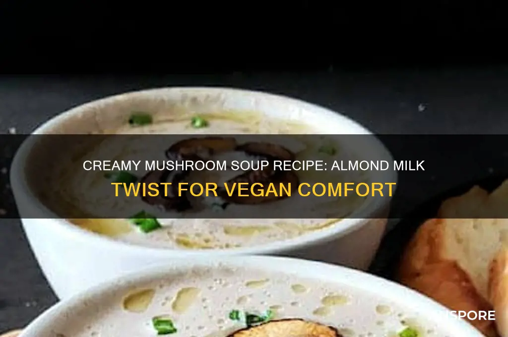 how to make mushroom soup with almond milk
