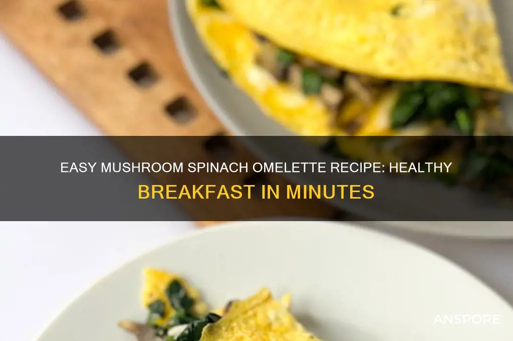 how to make mushroom spinach omelette