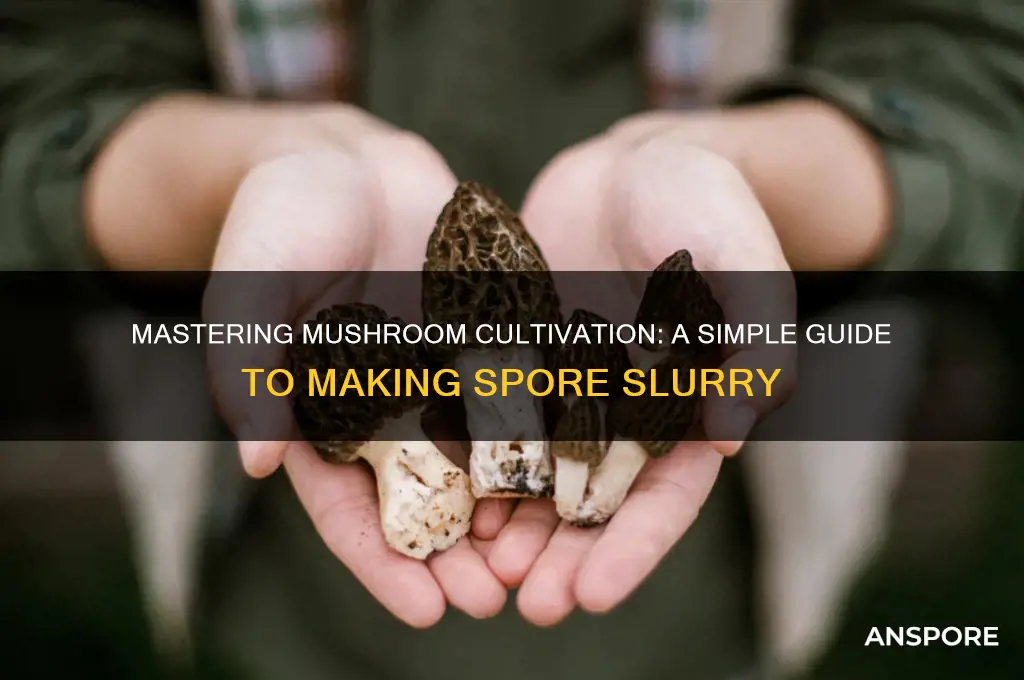 how to make mushroom spore slurry