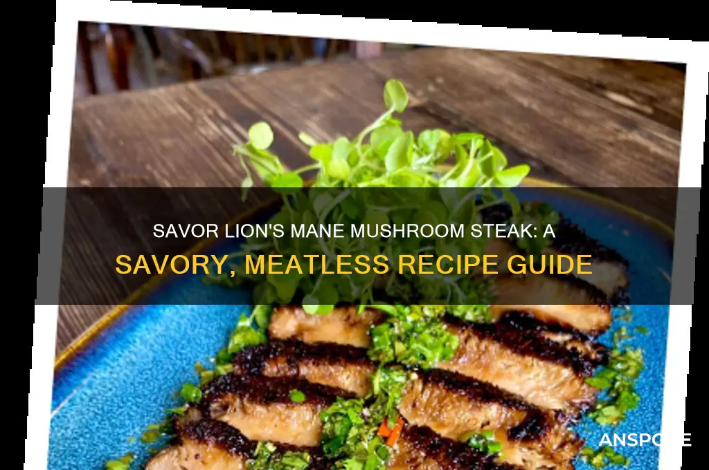 how to make mushroom steak with lion