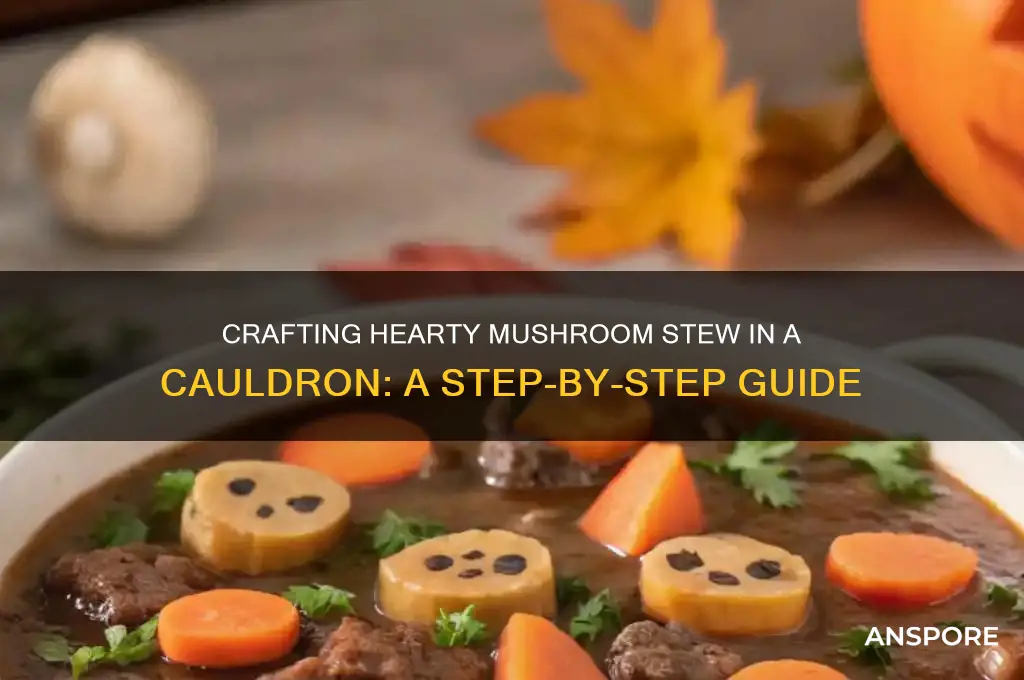how to make mushroom stew in a cauldron