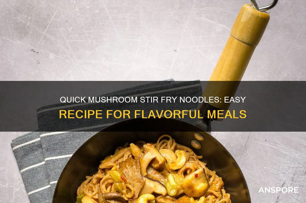 how to make mushroom stir fry noodles