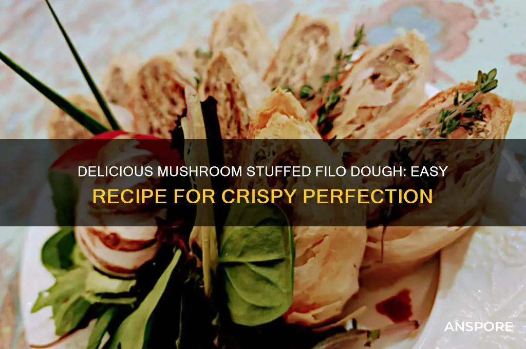 how to make mushroom stuffed filo dough