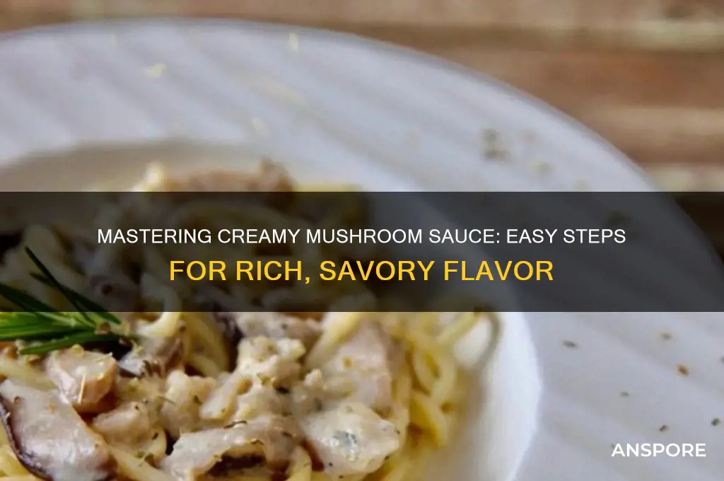 how to make mushroom suace