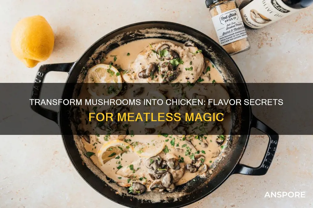 how to make mushroom taste like chicken