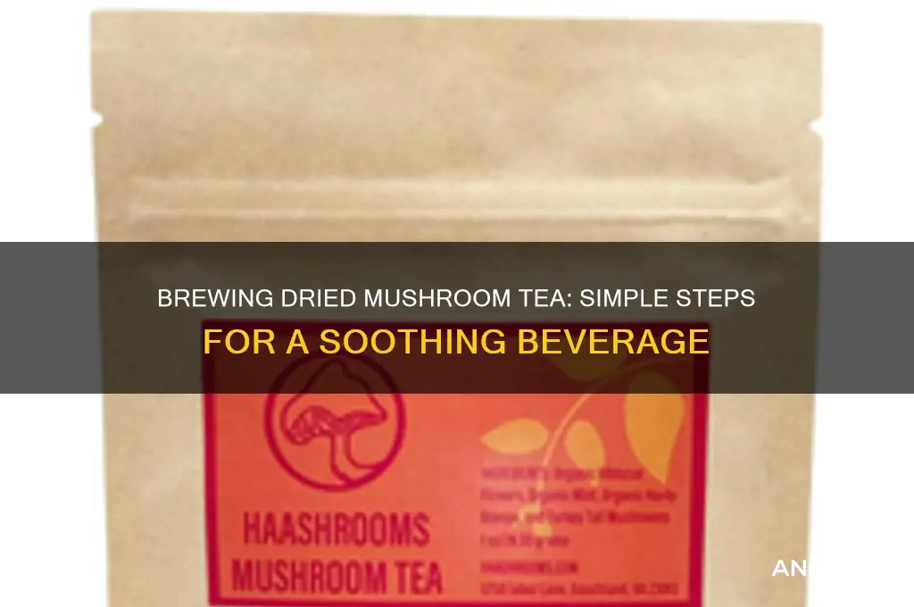 how to make mushroom tea dried