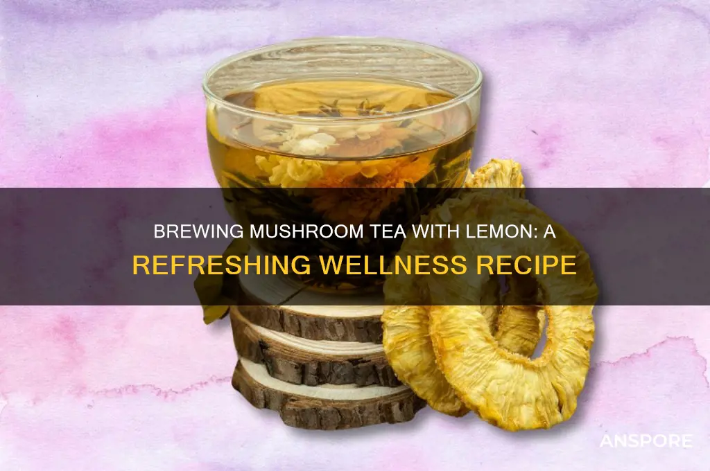 how to make mushroom tea lemon
