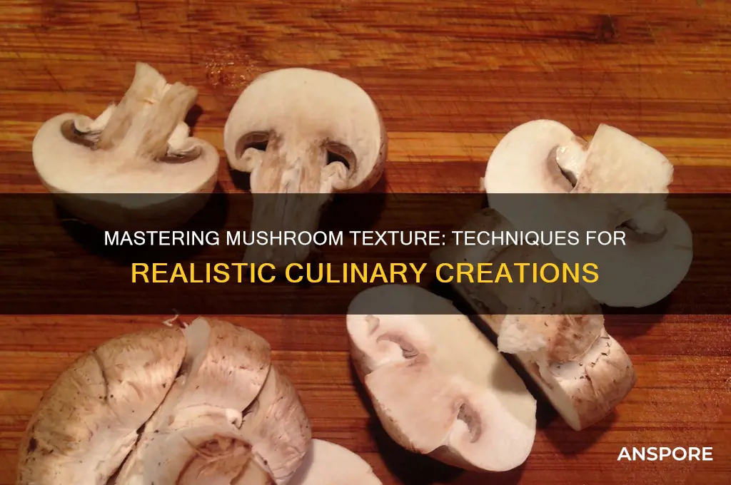how to make mushroom texture