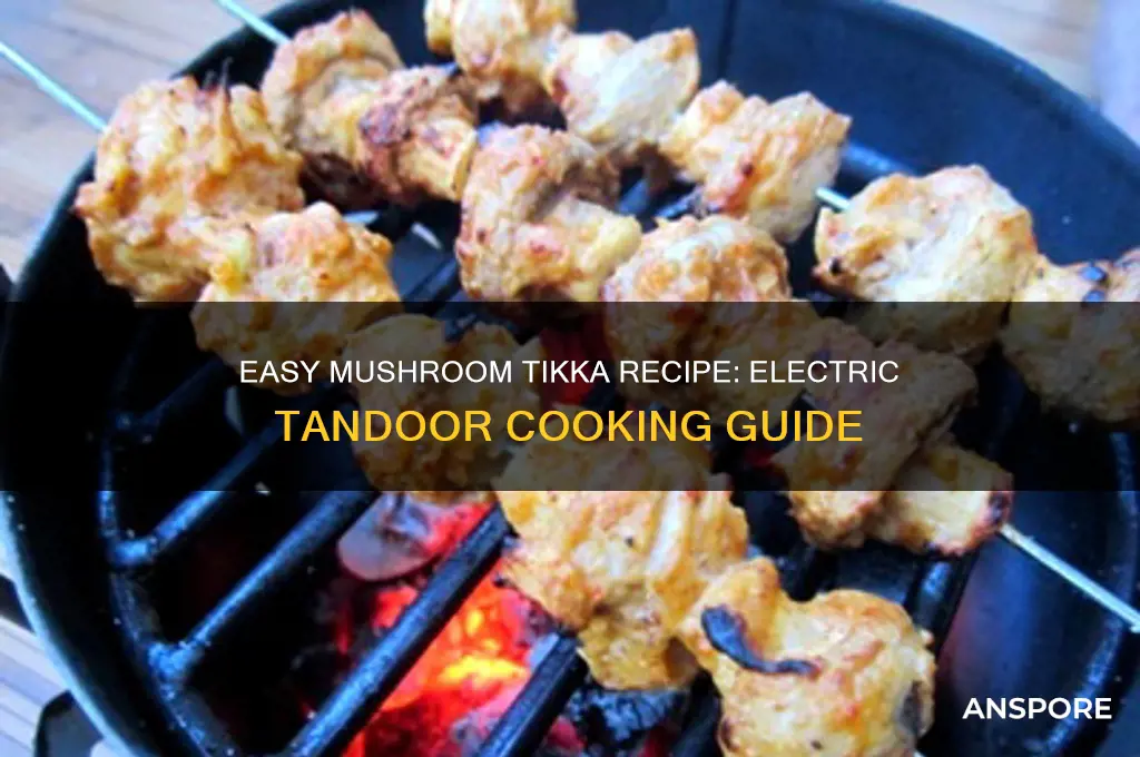how to make mushroom tikka in electric tandoor