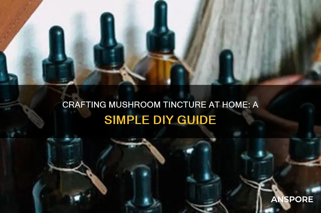 how to make mushroom tincture at home