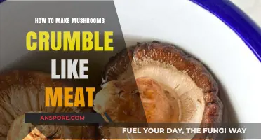 Mastering Mushroom Texture: Crumble Like Meat in Simple Steps
