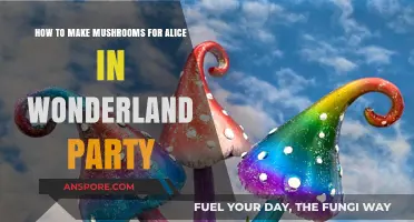 Whimsical Wonderland Mushrooms: Crafting Magical Decor for Your Alice-Themed Party
