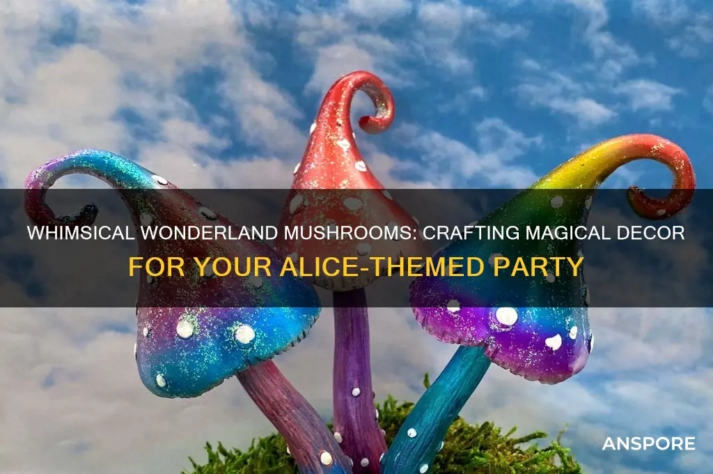 how to make mushrooms for alice in wonderland party