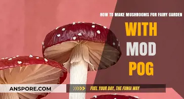 Crafting Magical Mushrooms for Fairy Gardens Using Mod Podge