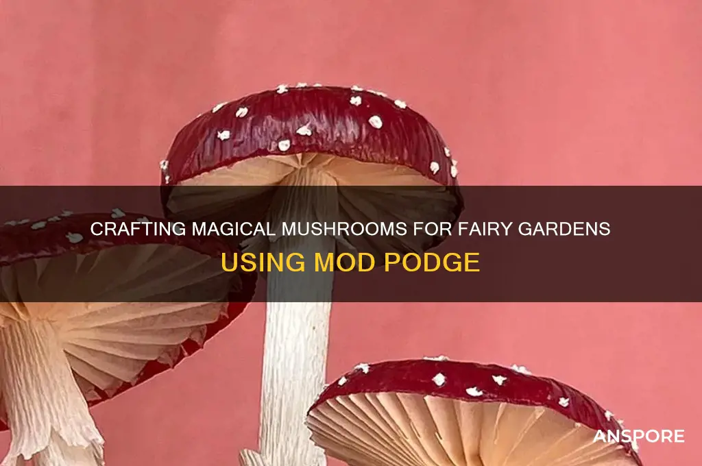 how to make mushrooms for fairy garden with mod pog