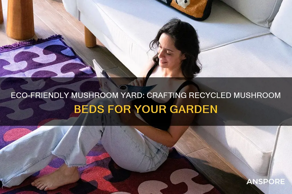 how to make mushrooms for the yard from recycled items
