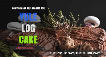 Crafting Perfect Mushrooms for Your Festive Yule Log Cake