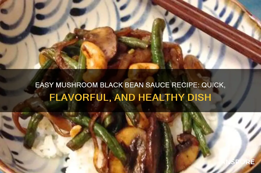 how to make mushrooms in black bean sauce