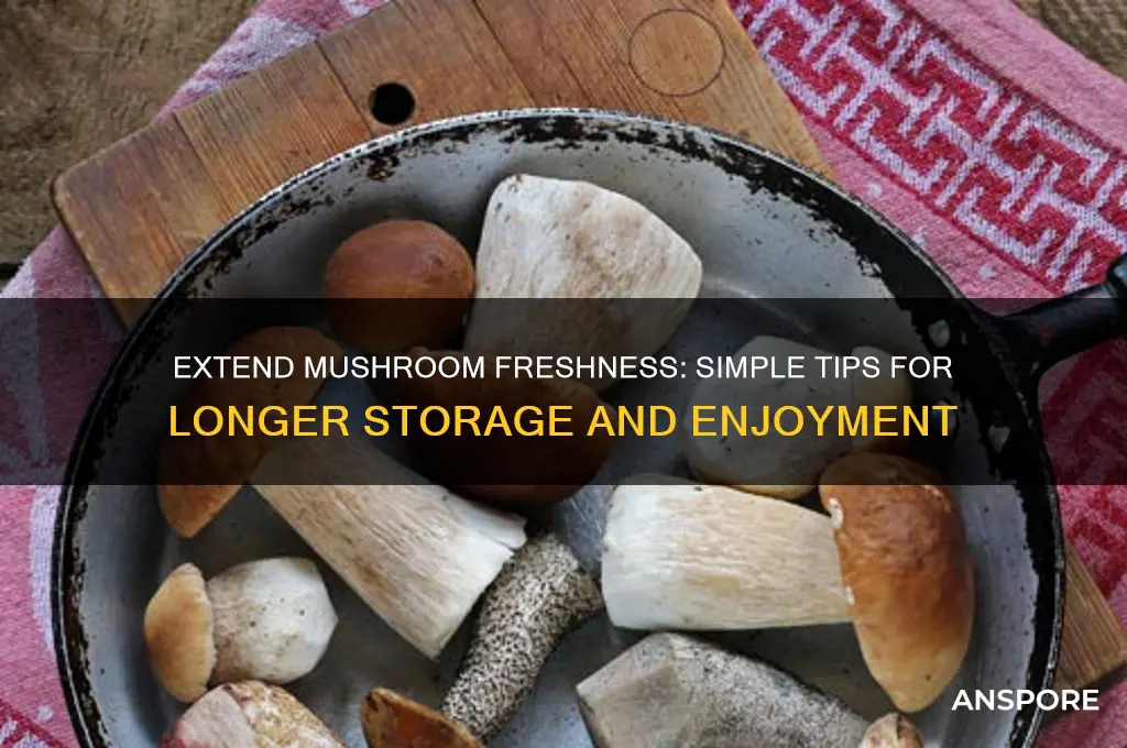 how to make mushrooms last longer
