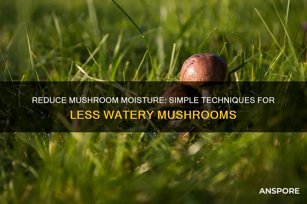 how to make mushrooms less watery
