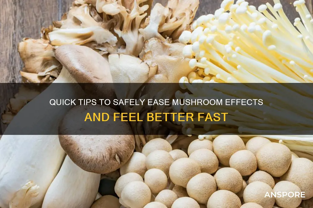 how to make mushrooms wear off