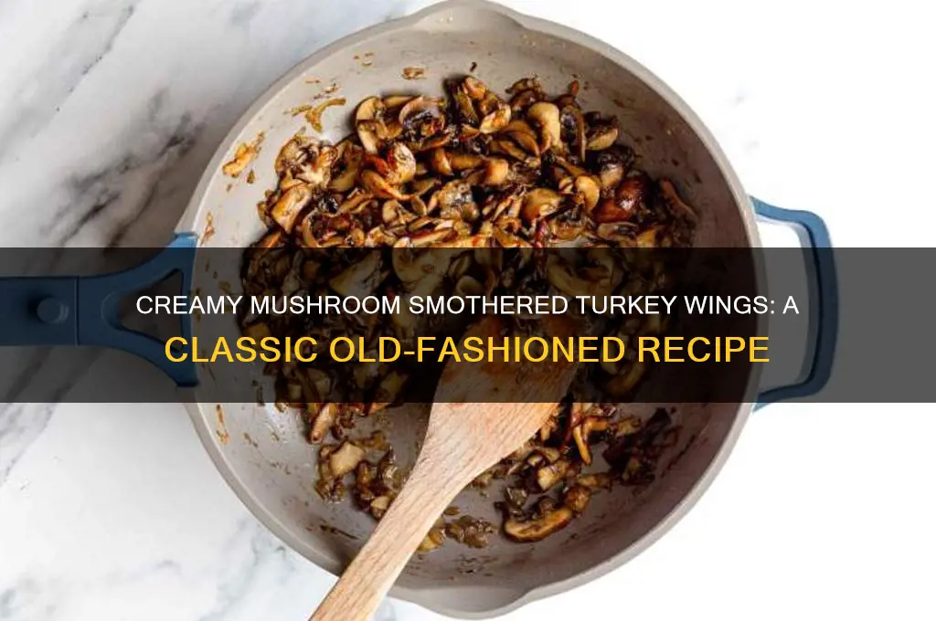 how to make old fashioned smothered turkey wings cream mushroom