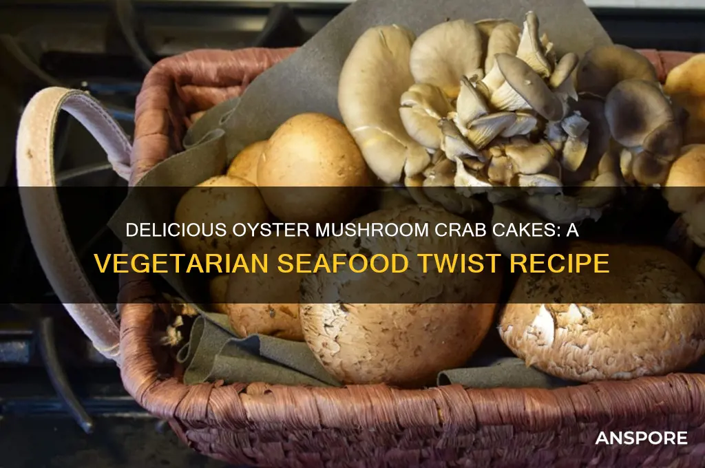 how to make oyster mushroom crab cakes