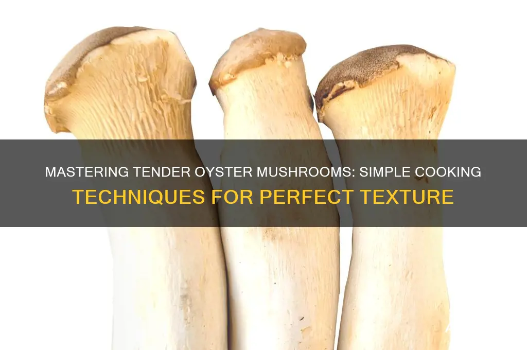 how to make oyster mushrooms tender
